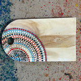 Rainbow Aboriginal Art Serving Platter | Aboriginal Dot Art Paintings Australia | Jabaljarri Arts & Merchandise