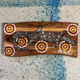 Goanna Aboriginal Art Serving Platter | Aboriginal Dot Art Paintings Australia | Jabaljarri Arts & Merchandise