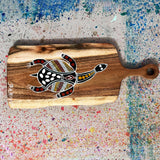 Long Neck Turtle Aboriginal Art Serving Platter | Aboriginal Dot Art Paintings Australia | Jabaljarri Arts & Merchandise
