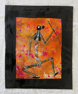 Woman with Digging Stick Aboriginal Art Australia | Aboriginal Dot Art Painting | Australian Aboriginal Dot Painting | Aboriginal Dot Art | Jabaljarri Arts & Merchandise
