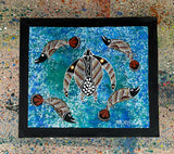 Salt Water Turtle & Barra Aboriginal Art | Aboriginal Dot Art Australia Online | Aboriginal Paintings Australia | Jabaljarri Arts & Merchandise  