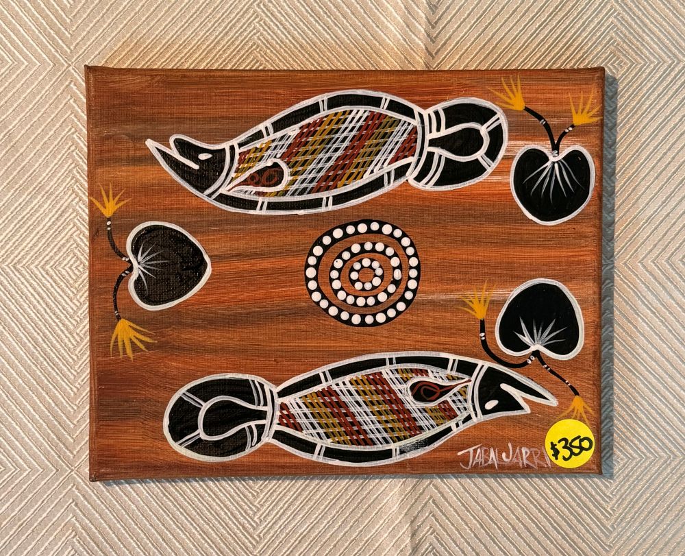 Barramundi and Water Lilies