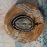 Porcupine Aboriginal Art Serving Platter | Aboriginal Dot Art Paintings Australia | Jabaljarri Arts & Merchandise