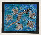 Salt Water Turtles & Eel Aboriginal Art Australia | Aboriginal Dot Art Painting | Australian Aboriginal Dot Painting | Aboriginal Dot Art | Jabaljarri Arts & Merchandise